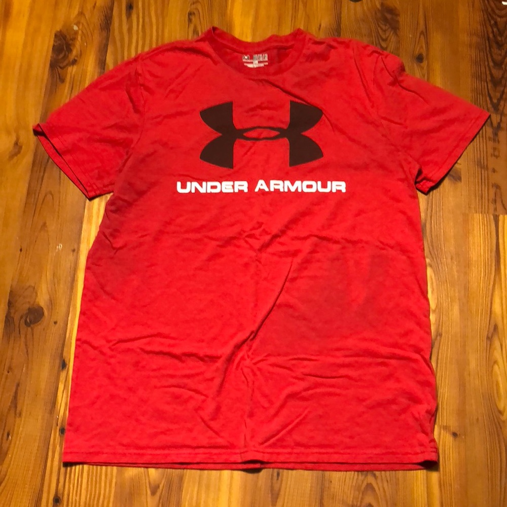 🔥Red UnderArmour Heatgear T-Shirt🔥Men’s Medium🔥